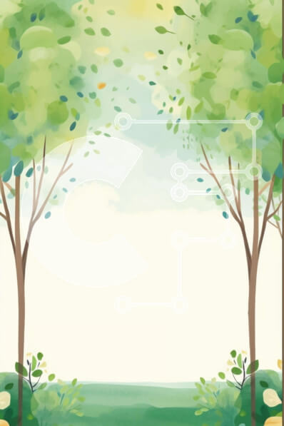 Σετ των 2 Intra Συλλεκτικό Ξύλινο Παζλ Plywood  4mm - Ήσυχο τοπίο ακουαρέλας με δέντρα Σε Ξύλινο Κουτί - Διαστάσεις: 10x10 cm – 25 κομμάτια