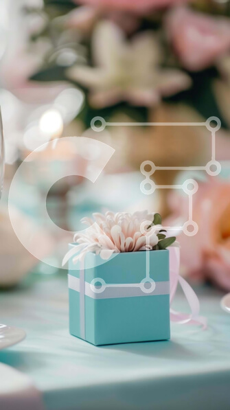 Intra Συλλεκτικό Ξύλινο Παζλ Plywood  4mm - Κομψό τραπέζι με ποτήρια κρασιού και λουλούδια Σε Ξύλινο Κουτί - Διαστάσεις: 10x10 cm – 25 κομμάτια