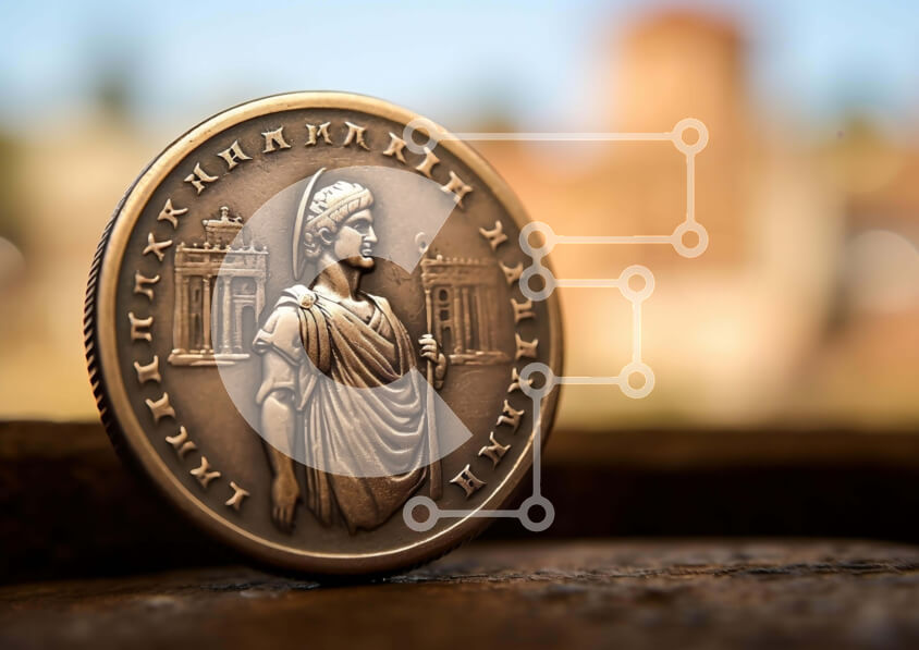 Intra Συλλεκτικό Ξύλινο Παζλ Plywood  4mm - Αναμνηστικό νόμισμα με γυναίκα που κάθεται στην κορυφή Σε Ξύλινο Κουτί - Διαστάσεις: 10x10 cm – 25 κομμάτια