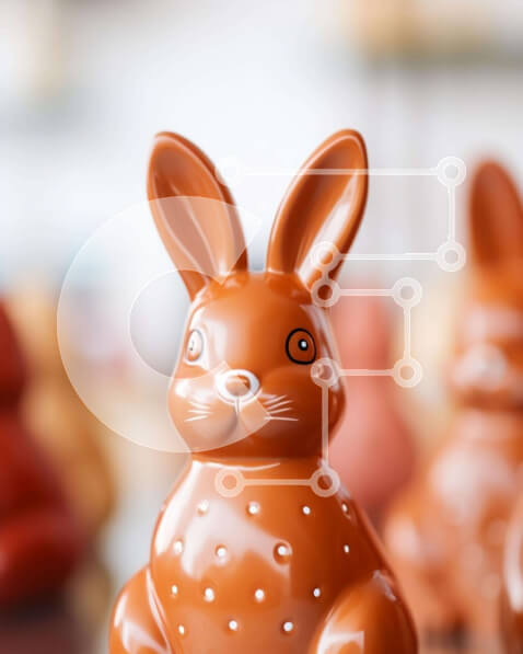 Intra Συλλεκτικό Ξύλινο Παζλ Plywood  4mm - Στοιβαγμένα ειδώλια καφέ λαγουδάκι Σε Ξύλινο Κουτί - Διαστάσεις Puzzle: 10x10 cm – 25 κομμάτια