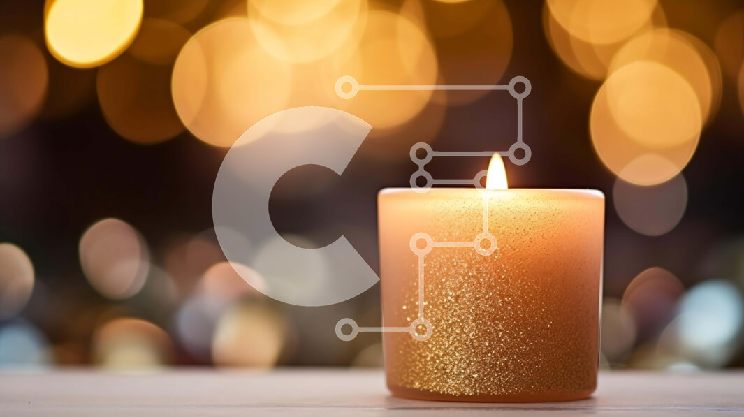 Intra Συλλεκτικό Ξύλινο Παζλ Plywood  4mm - Κομψό και ρομαντικό κερί σε φώτα Bokeh Σε Ξύλινο Κουτί - Διαστάσεις Puzzle: 10x10 cm – 25 κομμάτια