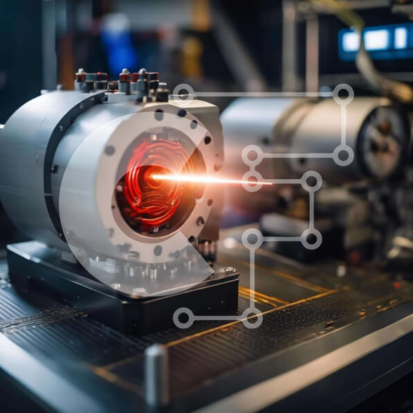 Intra Συλλεκτικό Ξύλινο Παζλ Plywood  4mm - Βιομηχανική μηχανή λέιζερ που εκπέμπει κόκκινο φως Σε Ξύλινο Κουτί - Διαστάσεις Puzzle: 10x10 cm – 25 κομμάτια