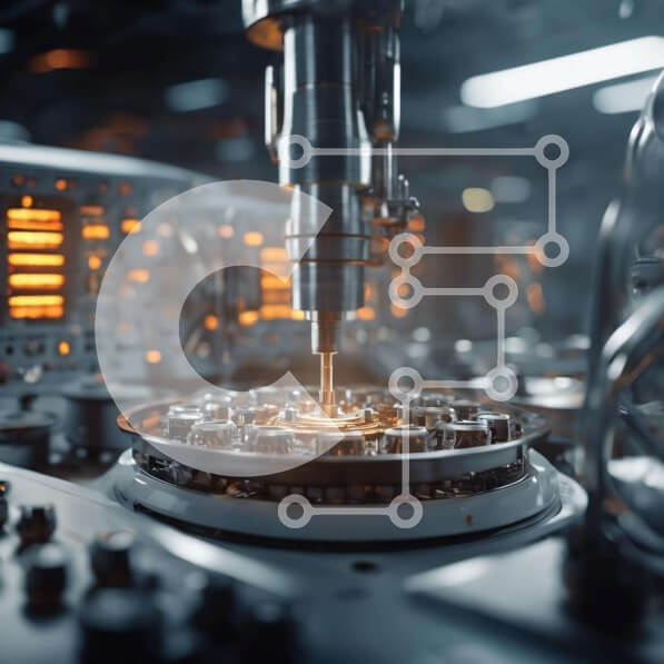 Intra Συλλεκτικό Ξύλινο Παζλ Plywood  4mm - Μηχανή σε βιομηχανικό περιβάλλον που παράγει ανταλλακτικά Σε Ξύλινο Κουτί - Διαστάσεις Puzzle: 10x10 cm – 25 κομμάτια