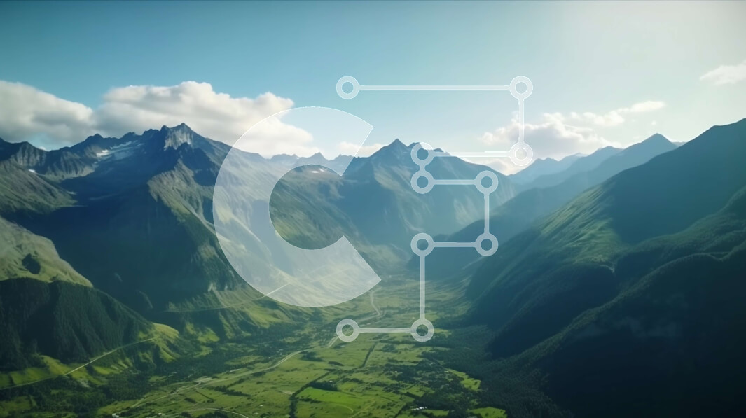 Intra Συλλεκτικό Ξύλινο Παζλ Plywood  4mm - Γραφική θέα της κοιλάδας που περιβάλλεται από βουνά Σε Ξύλινο Κουτί - Διαστάσεις: 10x10 cm – 25 κομμάτια