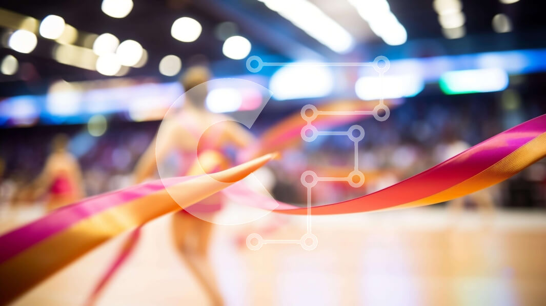 Intra Συλλεκτικό Ξύλινο Παζλ Plywood  4mm - Πολύχρωμη χορευτική παράσταση στο γήπεδο μπάσκετ Σε Ξύλινο Κουτί - Διαστάσεις Puzzle: 10x10 cm – 25 κομμάτια