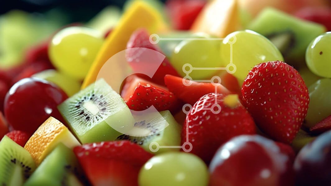 Σετ των 2 Intra Συλλεκτικό Ξύλινο Παζλ Plywood  4mm - Νόστιμο μπολ ανάμεικτων φρούτων για ένα υγιεινό σνακ Σε Ξύλινο Κουτί - Διαστάσεις: 10x10 cm – 25 κομμάτια