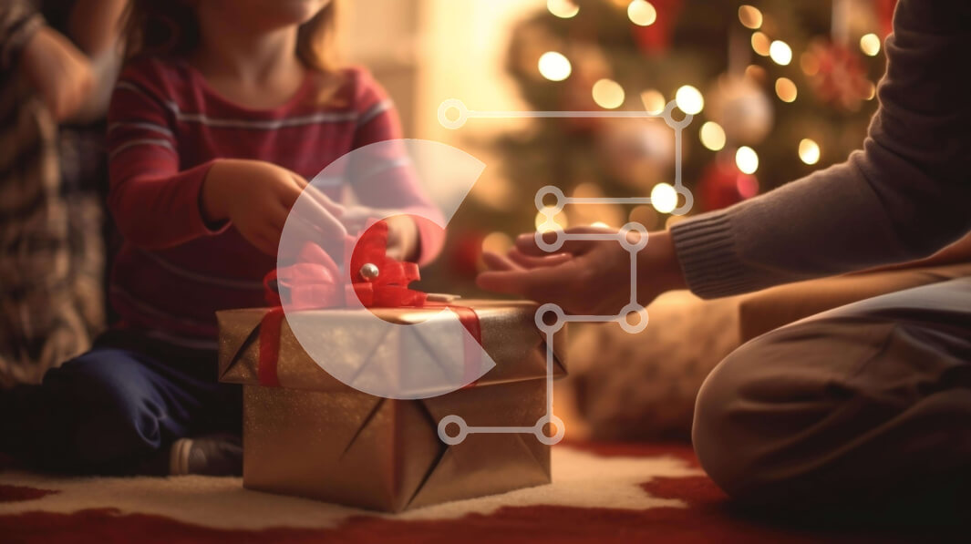 Intra Συλλεκτικό Ξύλινο Παζλ Plywood  4mm - Δώρο Χριστουγέννων για το άνοιγμα του πατέρα και της κόρης Σε Ξύλινο Κουτί - Διαστάσεις: 10x10 cm – 25 κομμάτια