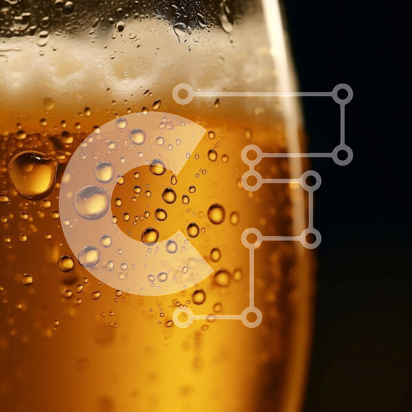 Σετ των 2 Intra Συλλεκτικό Ξύλινο Παζλ Plywood  4mm - Ποτήρι μπύρα με φυσαλίδες και σταγόνες νερού Σε Ξύλινο Κουτί - Διαστάσεις: 10x10 cm – 25 κομμάτια