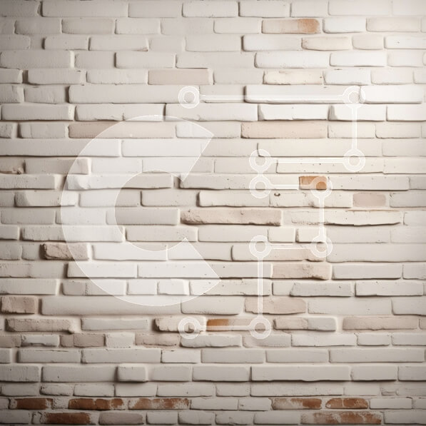 Intra Συλλεκτικό Ξύλινο Παζλ Plywood  4mm - Λευκός τοίχος από τούβλα με ρωγμές και κομμάτια που λείπουν - υφή φόντου Σε Ξύλινο Κουτί - Διαστάσεις Puzzle: 10x10 cm – 25 κομμάτια