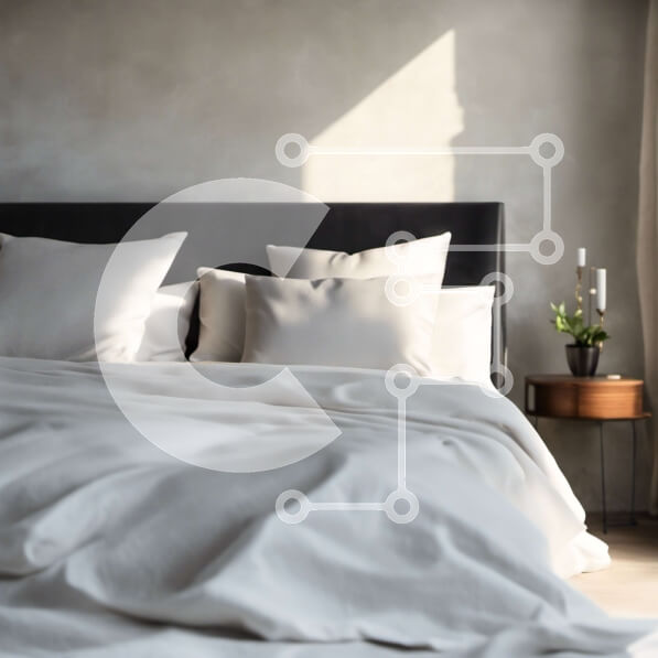 Intra Συλλεκτικό Ξύλινο Παζλ Plywood  4mm - Άνετο υπνοδωμάτιο με μεγάλο κρεβάτι και φυσικό φως Σε Ξύλινο Κουτί - Διαστάσεις Puzzle: 10x10 cm – 25 κομμάτια