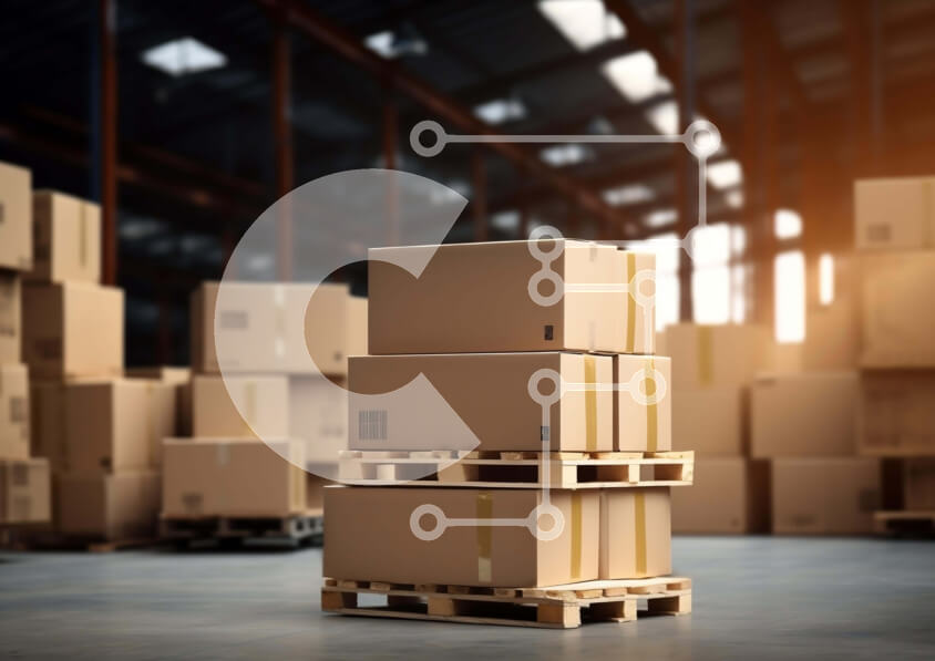 Intra Συλλεκτικό Ξύλινο Παζλ Plywood  4mm - Κουτιά από χαρτόνι στοιβάζονται στην αποθήκη για αποστολή και αποθήκευση Σε Ξύλινο Κουτί - Διαστάσεις Puzzle: 10x10 cm – 25 κομμάτια