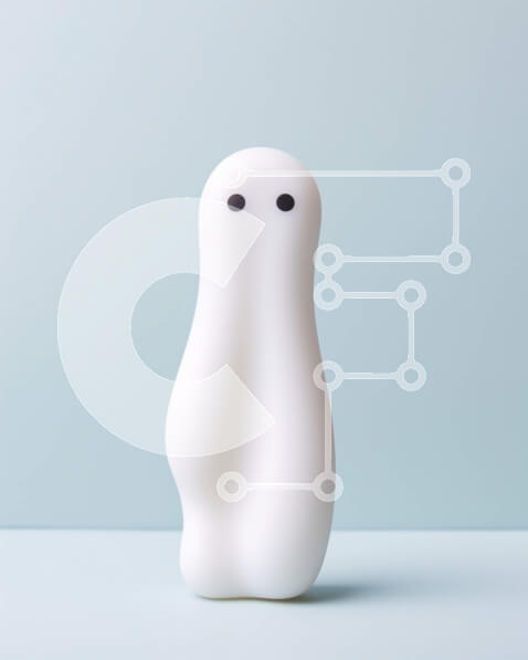 Intra Συλλεκτικό Ξύλινο Παζλ Plywood  4mm - Λευκό ειδώλιο φάντασμα στο τραπέζι Σε Ξύλινο Κουτί - Διαστάσεις: 10x10 cm – 25 κομμάτια