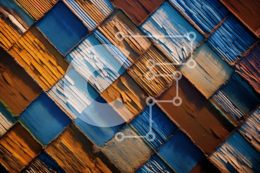 Intra Συλλεκτικό Ξύλινο Παζλ Plywood  4mm - Υφή ξεπερασμένου ξύλου με ρωγμές και ξεφλουδισμένο χρώμα Σε Ξύλινο Κουτί - Διαστάσεις Puzzle: 10x10 cm – 25 κομμάτια