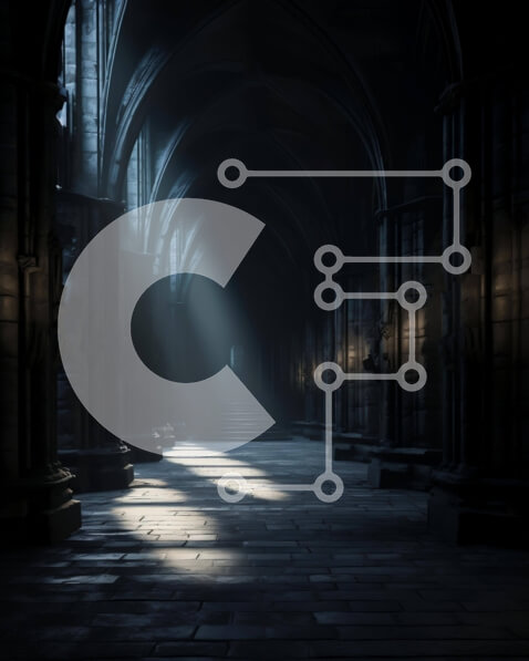 Intra Συλλεκτικό Ξύλινο Παζλ Plywood  4mm - Άδειος σκοτεινός διάδρομος με καμάρες και έντονο φως Σε Ξύλινο Κουτί - Διαστάσεις Puzzle: 10x10 cm – 25 κομμάτια