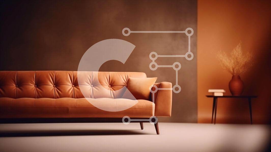 Intra Συλλεκτικό Ξύλινο Παζλ Plywood  4mm - Καφέ δερμάτινος καναπές σε ένα άνετο σαλόνι Σε Ξύλινο Κουτί - Διαστάσεις Puzzle: 10x10 cm – 25 κομμάτια