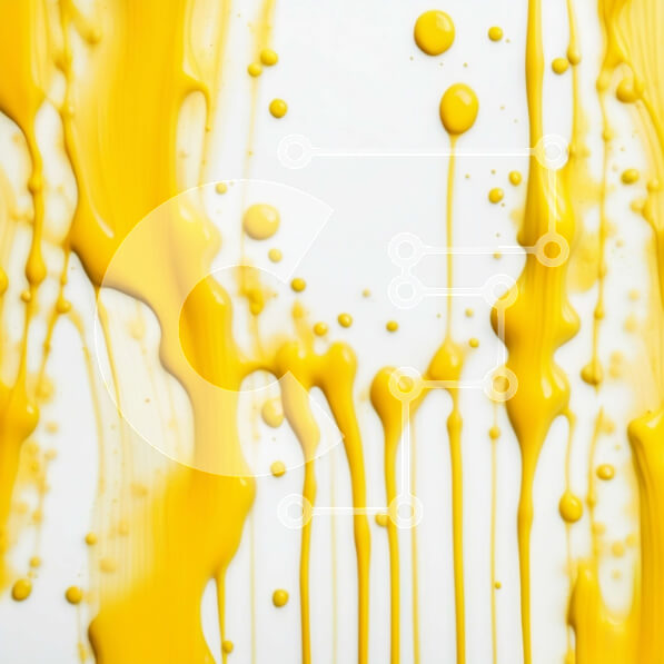 Intra Συλλεκτικό Ξύλινο Παζλ Plywood  4mm - Ζωντανή και χαοτική αφηρημένη τέχνη με κίτρινες πιτσιλιές μπογιάς Σε Ξύλινο Κουτί - Διαστάσεις Puzzle: 10x10 cm – 25 κομμάτια