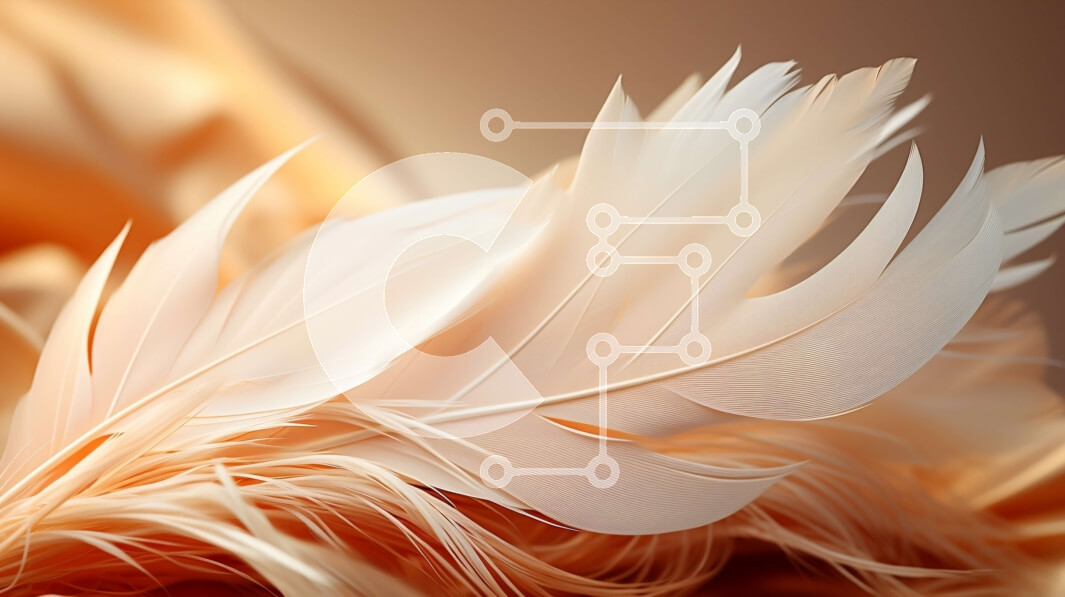 Intra Συλλεκτικό Ξύλινο Παζλ Plywood  4mm - Όμορφη κινηματογράφηση σε πρώτο πλάνο ενός λευκού φτερού σε μπεζ φόντο Σε Ξύλινο Κουτί - Διαστάσεις: 10x10 cm – 25 κομμάτια