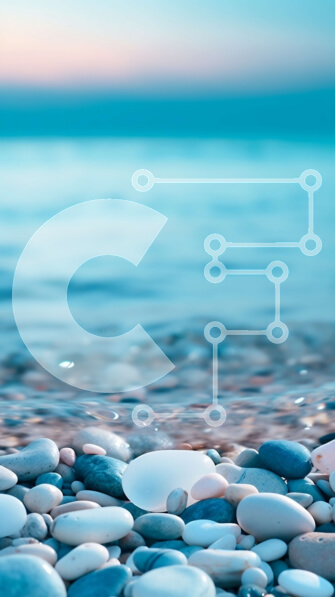 Σετ των 2 Intra Συλλεκτικό Ξύλινο Παζλ Plywood  4mm - Γαλήνια σκηνή παραλίας με βότσαλα και βράχους στην άμμο Σε Ξύλινο Κουτί - Διαστάσεις: 10x10 cm – 25 κομμάτια