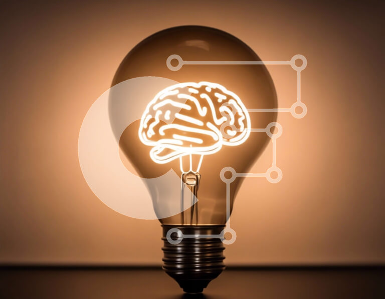 Intra Συλλεκτικό Ξύλινο Παζλ Plywood  4mm - Φωτισμένος λαμπτήρας με ανθρώπινο εγκέφαλο μέσα Σε Ξύλινο Κουτί - Διαστάσεις Puzzle: 10x10 cm – 25 κομμάτια