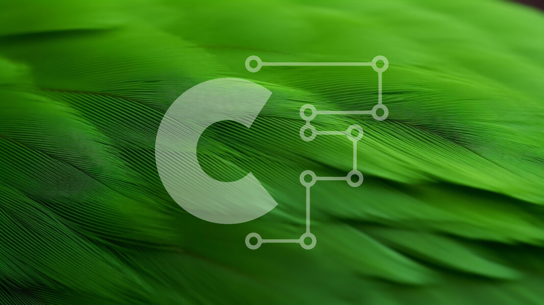 Intra Συλλεκτικό Ξύλινο Παζλ Plywood  4mm - Θολά πράσινα φτερά παπαγάλου σε κίνηση Σε Ξύλινο Κουτί - Διαστάσεις: 10x10 cm – 25 κομμάτια