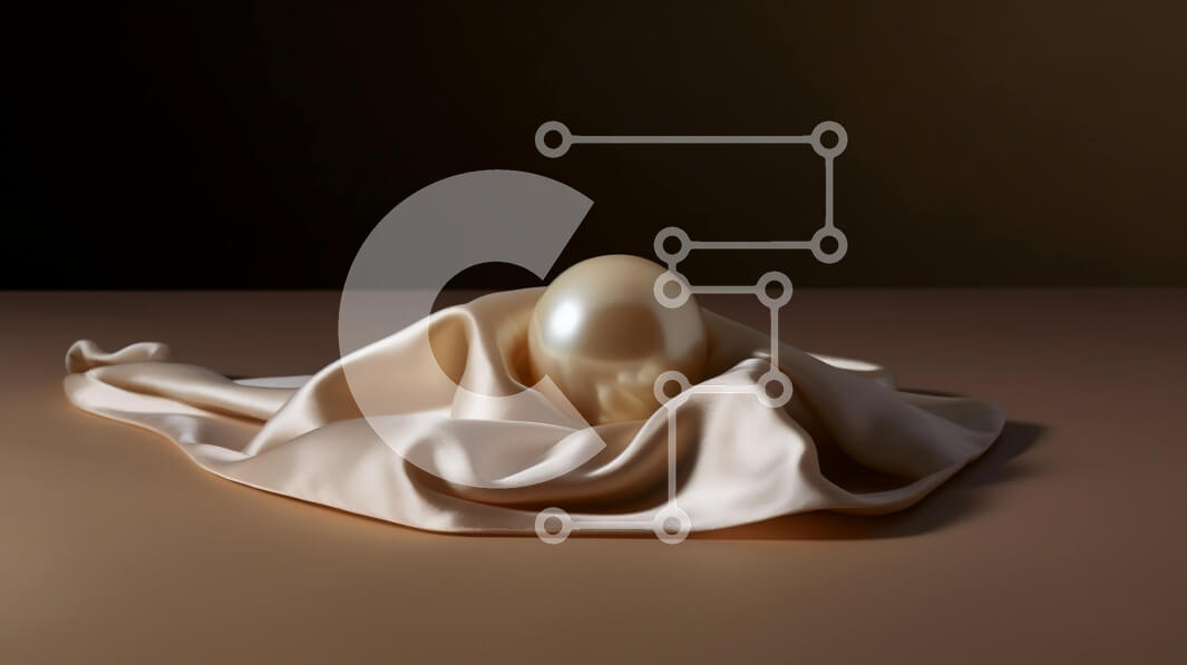 Intra Συλλεκτικό Ξύλινο Παζλ Plywood  4mm - Όμορφη εικόνα ενός λευκού μαργαριταριού σε ένα κομμάτι λευκό πανί Σε Ξύλινο Κουτί - Διαστάσεις: 10x10 cm – 25 κομμάτια