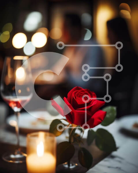 Σετ των 2 Intra Συλλεκτικό Ξύλινο Παζλ Plywood  4mm - Κομψή τραπεζαρία με πιάτα, ποτήρια και σκεύη Σε Ξύλινο Κουτί - Διαστάσεις: 10x10 cm – 25 κομμάτια