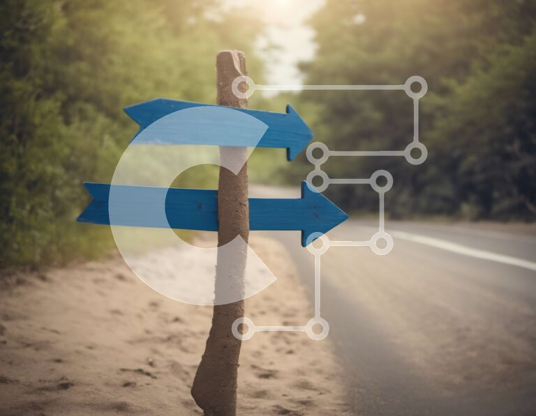 Intra Συλλεκτικό Ξύλινο Παζλ Plywood  4mm - Μπλε κατευθυντήριες πινακίδες για πλοήγηση Σε Ξύλινο Κουτί - Διαστάσεις Puzzle: 10x10 cm – 25 κομμάτια