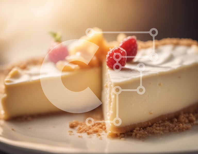 Σετ των 2 Intra Συλλεκτικό Ξύλινο Παζλ Plywood  4mm - Κρεμώδες cheesecake με επικάλυψη βατόμουρου Σε Ξύλινο Κουτί - Διαστάσεις: 10x10 cm – 25 κομμάτια