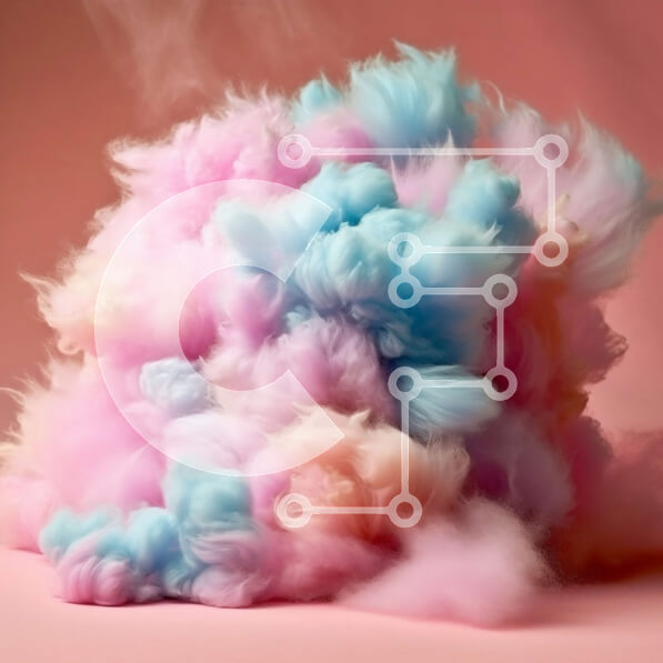 Σετ των 2 Intra Συλλεκτικό Ξύλινο Παζλ Plywood  4mm - Νόστιμη εικόνα από μαλλί της γριάς με πολλά χρώματα Σε Ξύλινο Κουτί - Διαστάσεις: 10x10 cm – 25 κομμάτια