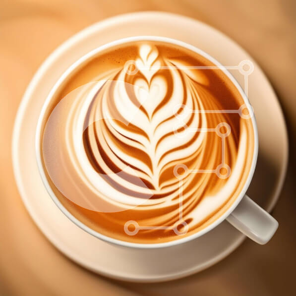 Σετ των 2 Intra Συλλεκτικό Ξύλινο Παζλ Plywood  4mm - Κομψό λευκό φλιτζάνι καφέ με καρδιά Latte Art Σε Ξύλινο Κουτί - Διαστάσεις: 10x10 cm – 25 κομμάτια