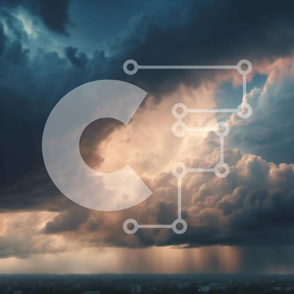 Intra Συλλεκτικό Ξύλινο Παζλ Plywood  4mm - Θυελλώδης καιρός με μαύρα σύννεφα και βροχή Σε Ξύλινο Κουτί - Διαστάσεις Puzzle: 10x10 cm – 25 κομμάτια