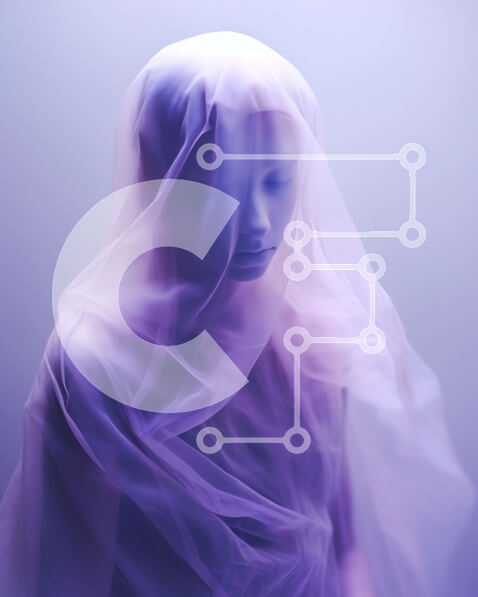 Intra Συλλεκτικό Ξύλινο Παζλ Plywood  4mm - Κομψή γυναίκα με μωβ φόρεμα και πέπλο Σε Ξύλινο Κουτί - Διαστάσεις Puzzle: 10x10 cm – 25 κομμάτια