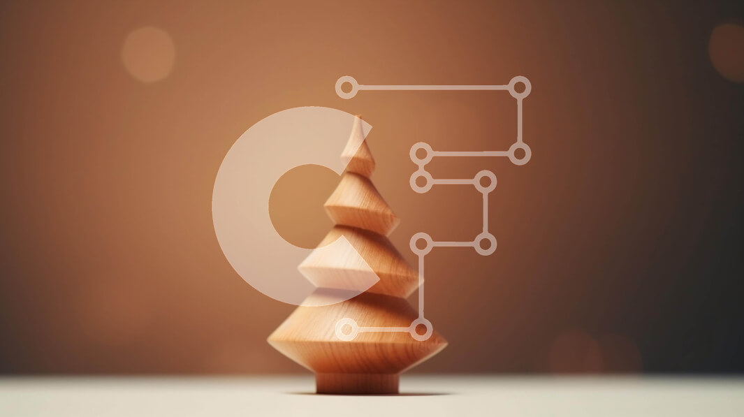 Intra Συλλεκτικό Ξύλινο Παζλ Plywood  4mm - Ξύλινο γλυπτό δέντρου σε αφηρημένο φόντο Σε Ξύλινο Κουτί - Διαστάσεις Puzzle: 10x10 cm – 25 κομμάτια