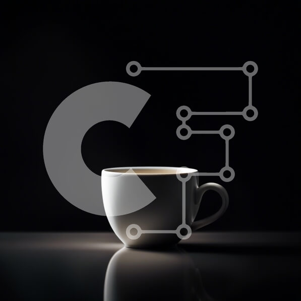 Σετ των 2 Intra Συλλεκτικό Ξύλινο Παζλ Plywood  4mm - Κομψό λευκό φλιτζάνι καφέ με αντανάκλαση σε μαύρη επιφάνεια Σε Ξύλινο Κουτί - Διαστάσεις: 10x10 cm – 25 κομμάτια