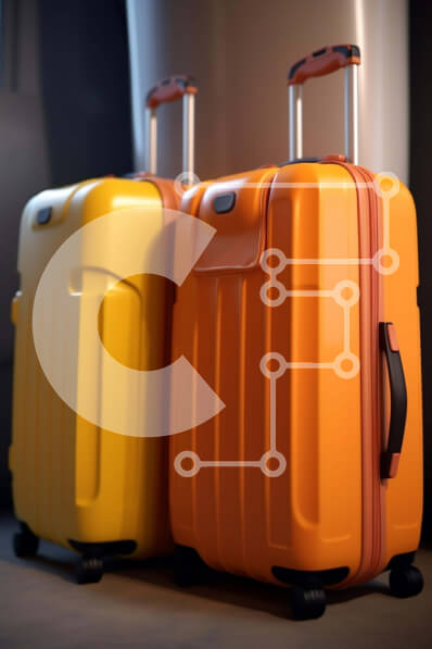 Intra Συλλεκτικό Ξύλινο Παζλ Plywood  4mm - Πολύχρωμες βαλίτσες για την επόμενη περιπέτειά σας Σε Ξύλινο Κουτί - Διαστάσεις Puzzle: 10x10 cm – 25 κομμάτια