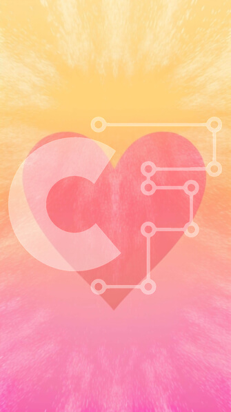 Intra Συλλεκτικό Ξύλινο Παζλ Plywood  4mm - Αφηρημένο ροζ, κίτρινο και πορτοκαλί φόντο καρδιά Σε Ξύλινο Κουτί - Διαστάσεις Puzzle: 10x10 cm – 25 κομμάτια