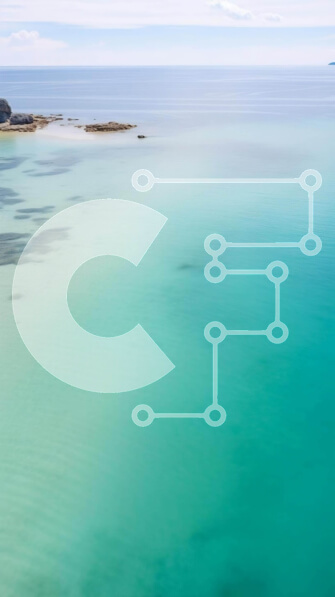 Σετ των 2 Intra Συλλεκτικό Ξύλινο Παζλ Plywood  4mm - Αεροφωτογραφία της παραλίας με τα καθαρά τιρκουάζ νερά και το νησί Σε Ξύλινο Κουτί - Διαστάσεις: 10x10 cm – 25 κομμάτια