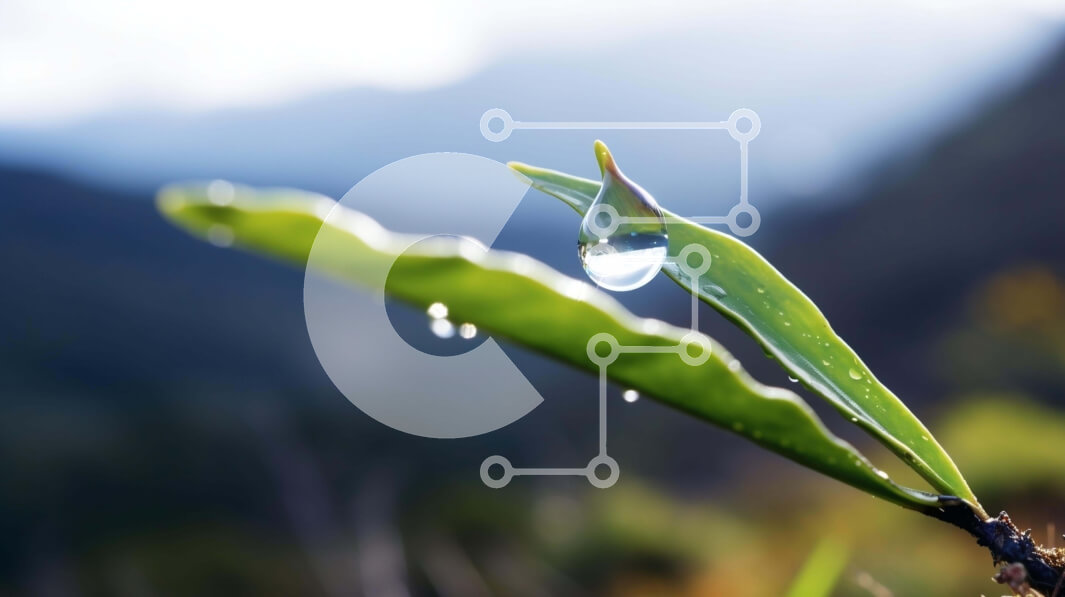 Intra Συλλεκτικό Ξύλινο Παζλ Plywood  4mm - Σταγονίδιο νερού σε ένα πράσινο φύλλο στη φύση Σε Ξύλινο Κουτί - Διαστάσεις: 10x10 cm – 25 κομμάτια