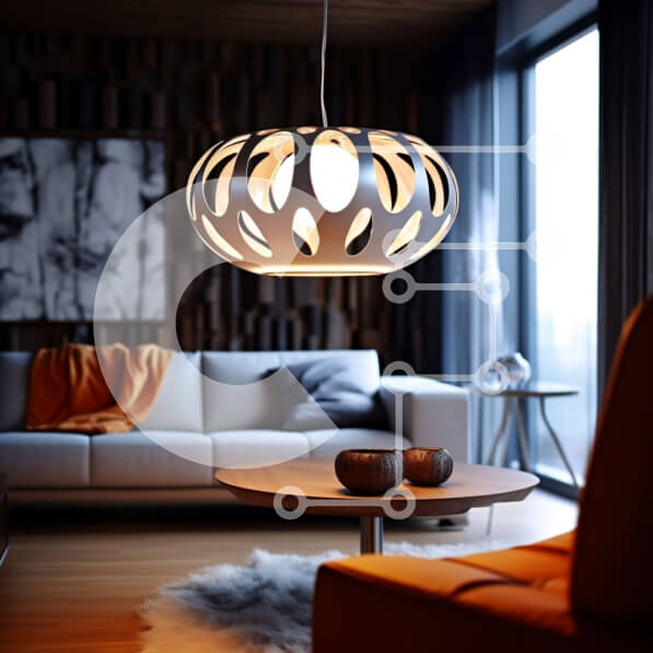 Intra Συλλεκτικό Ξύλινο Παζλ Plywood  4mm - Κομψό σαλόνι με θέα σε μοντέρνο σπίτι Σε Ξύλινο Κουτί - Διαστάσεις Puzzle: 10x10 cm – 25 κομμάτια