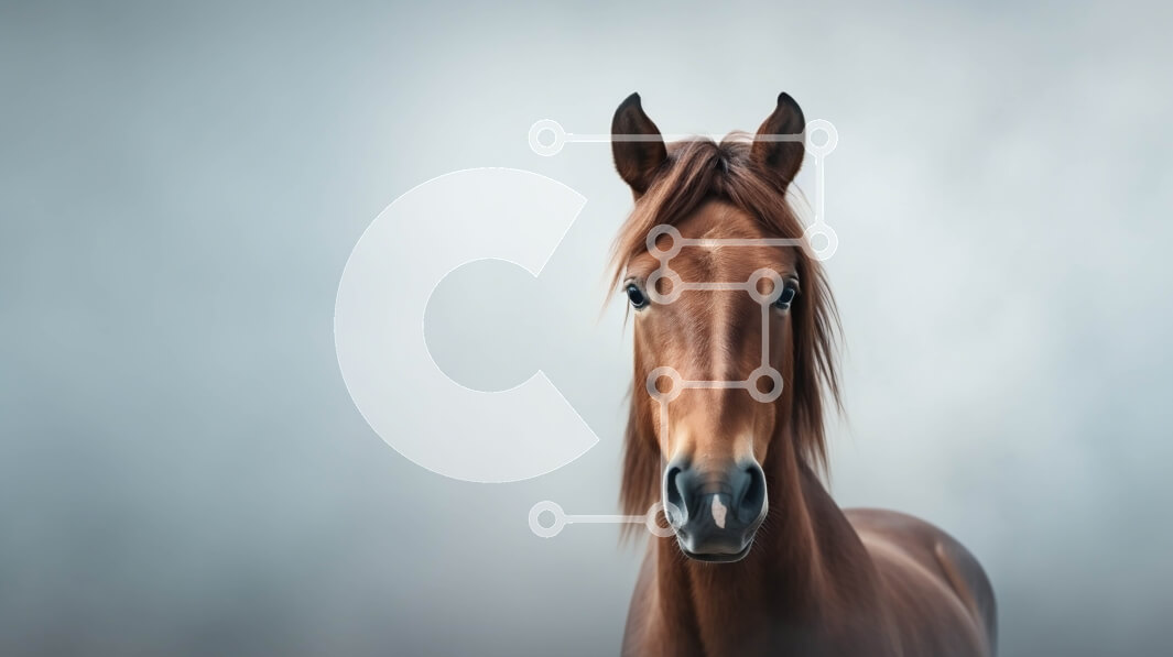 Intra Συλλεκτικό Ξύλινο Παζλ Plywood  4mm - Καφέ άλογο που βλέπει μακριά από την κάμερα Σε Ξύλινο Κουτί - Διαστάσεις: 10x10 cm – 25 κομμάτια