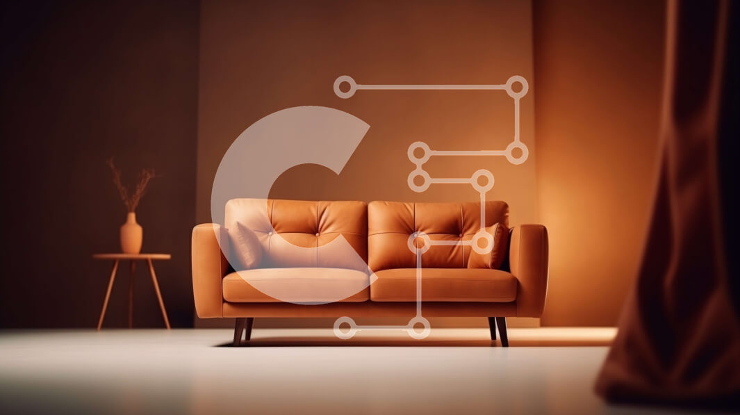 Intra Συλλεκτικό Ξύλινο Παζλ Plywood  4mm - Δερμάτινος καναπές σε δωμάτιο με χαμηλό φωτισμό με παράθυρο Σε Ξύλινο Κουτί - Διαστάσεις Puzzle: 10x10 cm – 25 κομμάτια