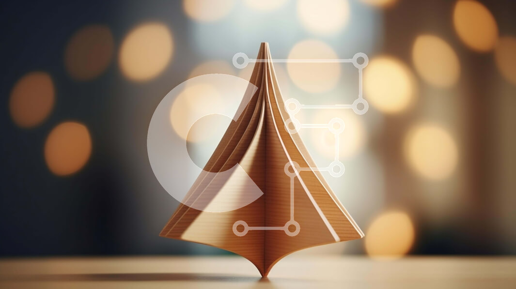 Intra Συλλεκτικό Ξύλινο Παζλ Plywood  4mm - Ξύλινο γλυπτό δέντρου στο τραπέζι με θολά φόντο Σε Ξύλινο Κουτί - Διαστάσεις Puzzle: 10x10 cm – 25 κομμάτια