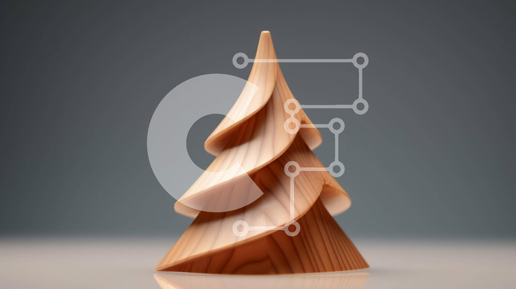 Intra Συλλεκτικό Ξύλινο Παζλ Plywood  4mm - Ξύλινο γλυπτό δέντρου με περίπλοκες ανατροπές και καμπύλες Σε Ξύλινο Κουτί - Διαστάσεις: 10x10 cm – 25 κομμάτια