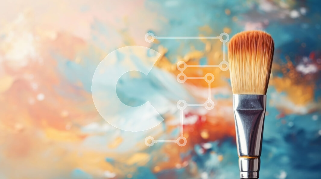 Intra Συλλεκτικό Ξύλινο Παζλ Plywood  4mm - Πολύχρωμο αφηρημένο φόντο με πινέλο Σε Ξύλινο Κουτί - Διαστάσεις Puzzle: 10x10 cm – 25 κομμάτια