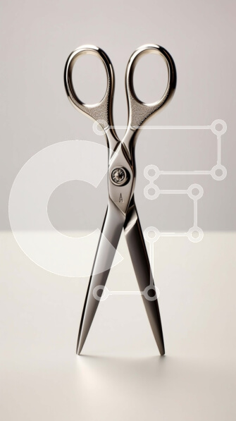 Intra Συλλεκτικό Ξύλινο Παζλ Plywood  4mm - Εικόνα υψηλής ποιότητας από ανοξείδωτο ψαλίδι με μαύρες λαβές Σε Ξύλινο Κουτί - Διαστάσεις: 10x10 cm – 25 κομμάτια