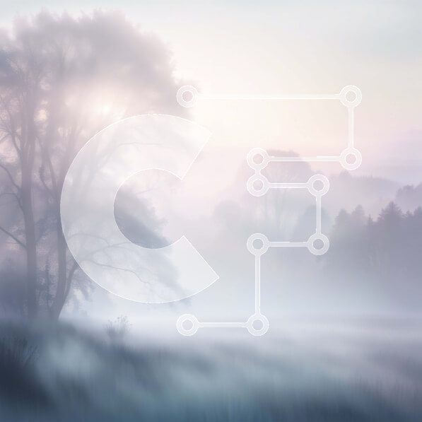 Intra Συλλεκτικό Ξύλινο Παζλ Plywood  4mm - Γαλήνια εικόνα ενός ομιχλώδους τοπίου με γυμνά δέντρα και νερό Σε Ξύλινο Κουτί - Διαστάσεις: 10x10 cm – 25 κομμάτια