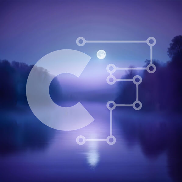 Intra Συλλεκτικό Ξύλινο Παζλ Plywood  4mm - Ειρηνική νυχτερινή σκηνή με πανσέληνο και νερό που αντανακλάται Σε Ξύλινο Κουτί - Διαστάσεις: 10x10 cm – 25 κομμάτια