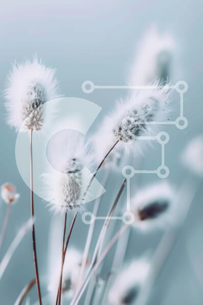 Σετ των 2 Intra Συλλεκτικό Ξύλινο Παζλ Plywood  4mm - Λευκά λουλούδια που μοιάζουν με μαργαρίτα που επιπλέουν στον αέρα τη νύχτα Σε Ξύλινο Κουτί - Διαστάσεις: 10x10 cm – 25 κομμάτια