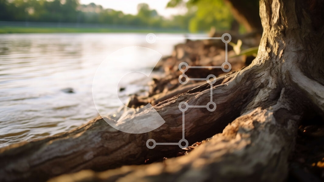 Intra Συλλεκτικό Ξύλινο Παζλ Plywood  4mm - Κοντινό πλάνο Φύση με κορμό δέντρου με βρύα και λειχήνες Σε Ξύλινο Κουτί - Διαστάσεις: 10x10 cm – 25 κομμάτια