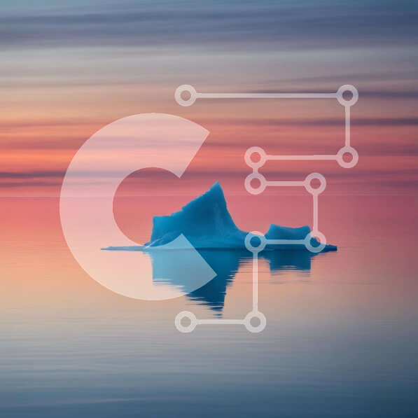 Intra Συλλεκτικό Ξύλινο Παζλ Plywood  4mm - Ηλιοβασίλεμα παγόβουνο Σε Ξύλινο Κουτί - Διαστάσεις: 10x10 cm – 25 κομμάτια